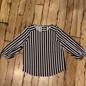 Striped Black and White Blouse